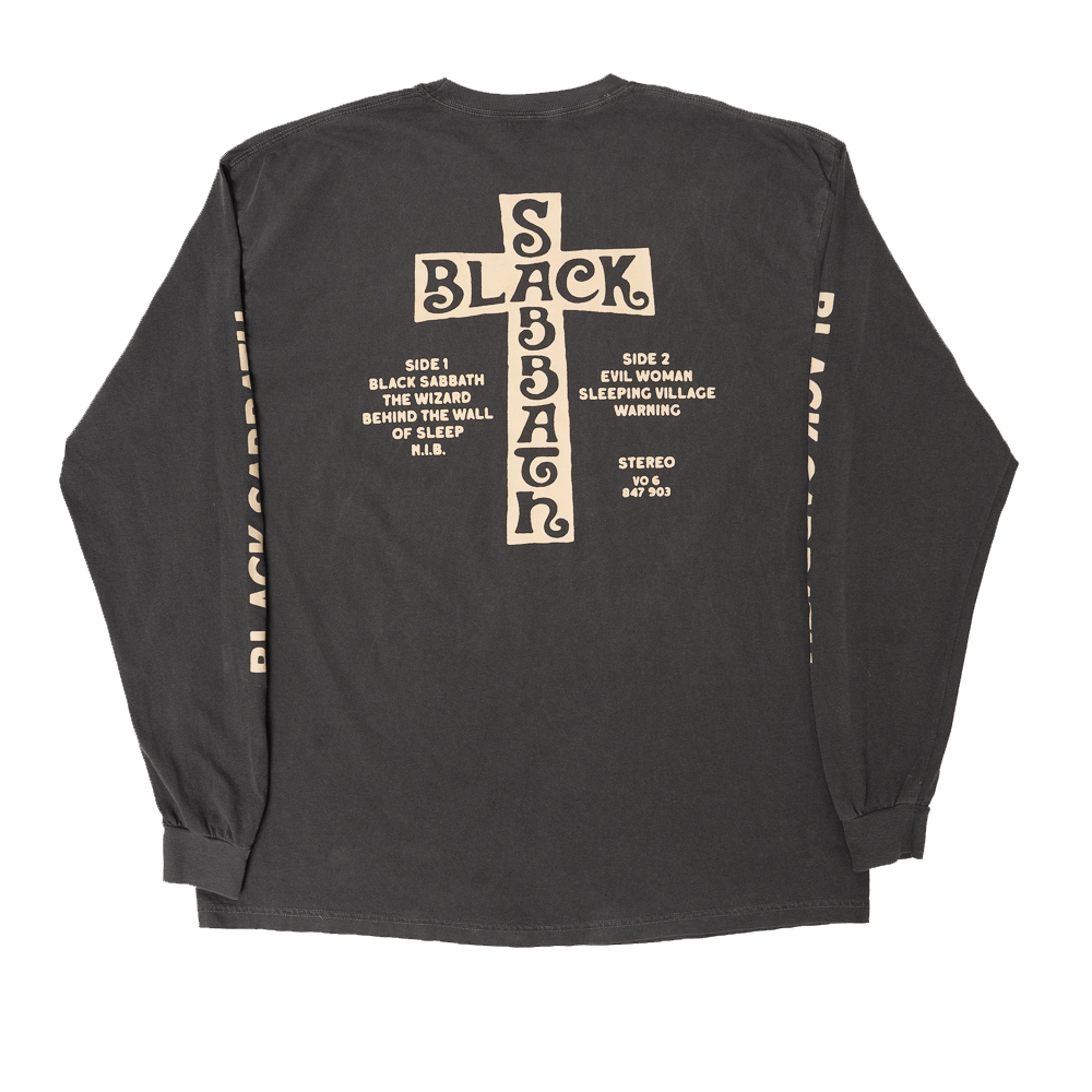 Black Sabbath - Self Titled  Track List Long Sleeve