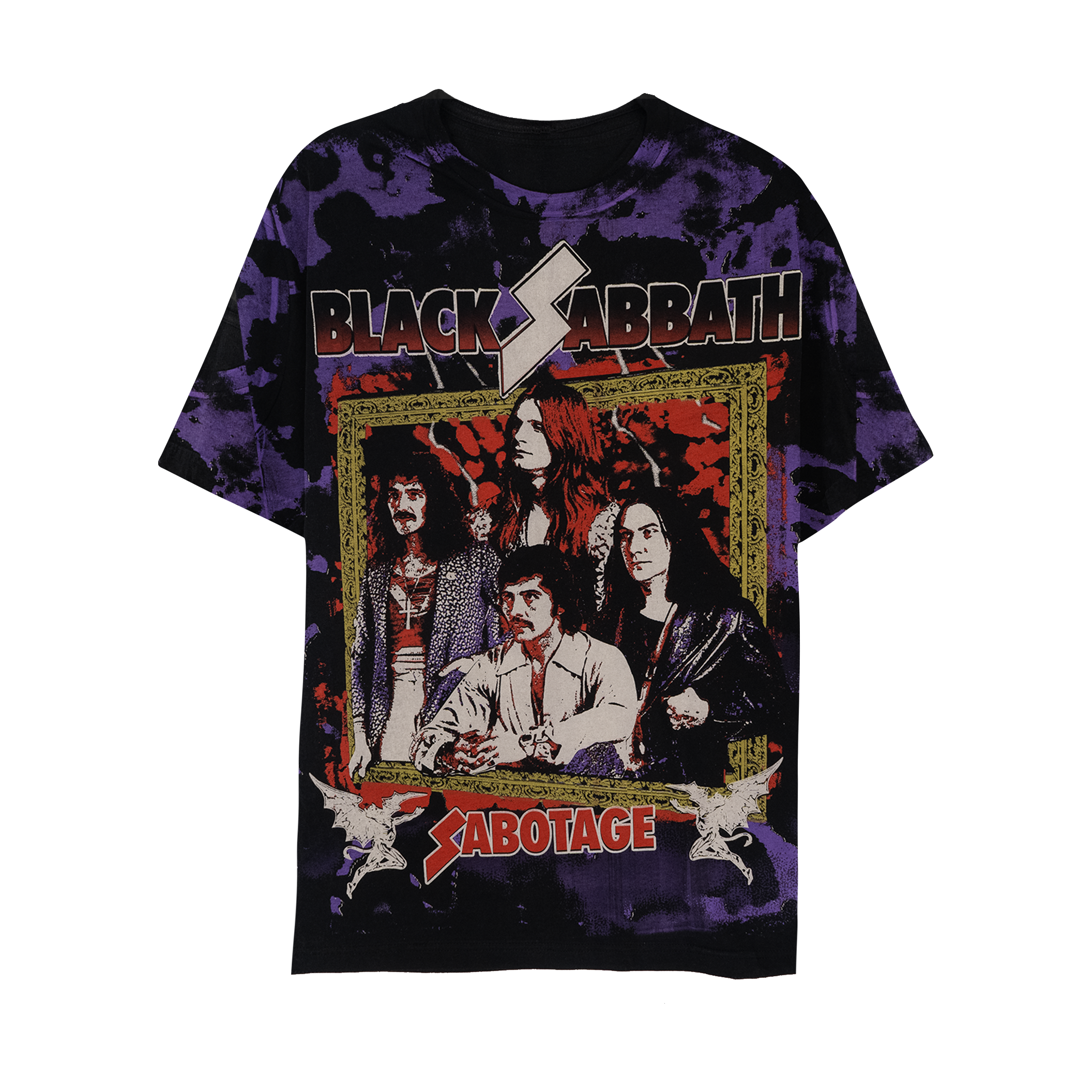 Sabotage Allover Print T-Shirt - Black Sabbath Official UK Store