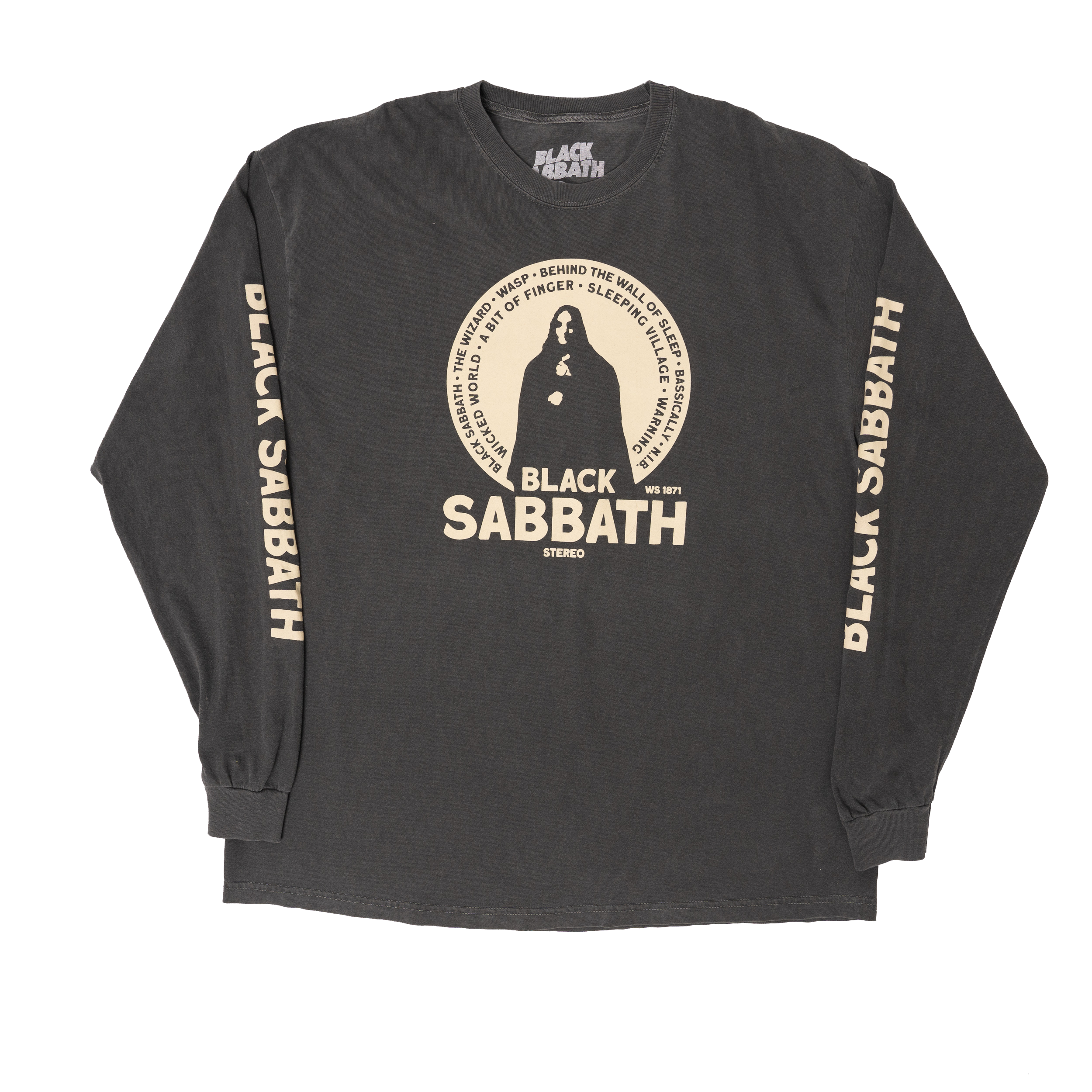 Black Sabbath - Self Titled  Track List Long Sleeve