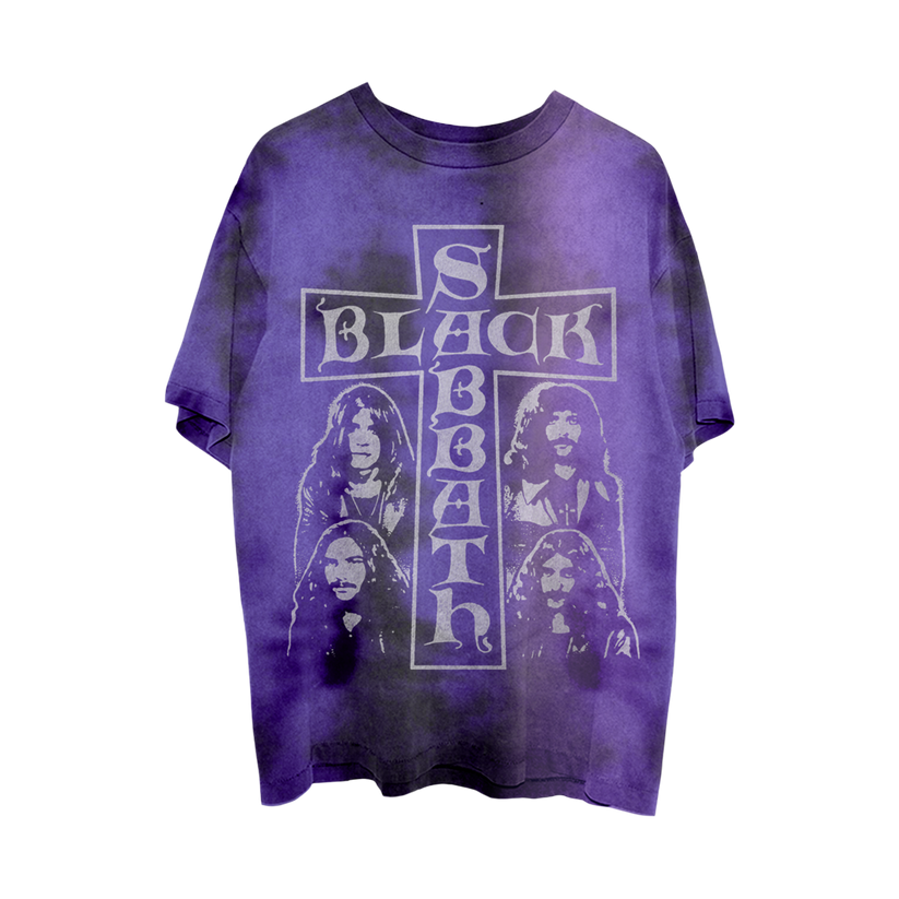 Purple Tie Dye Cross T-Shirt – Black Sabbath UK