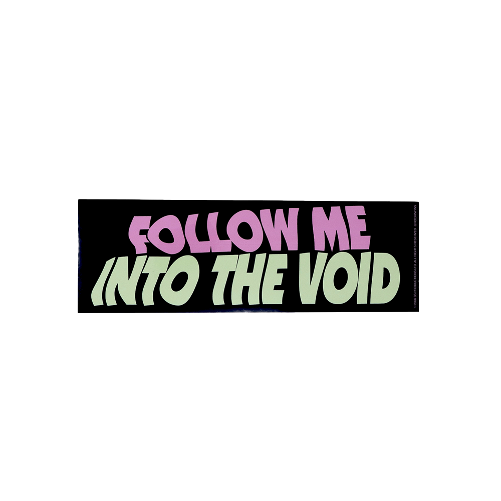 Black Sabbath - Follow Me Into The Void Bumper Sticker