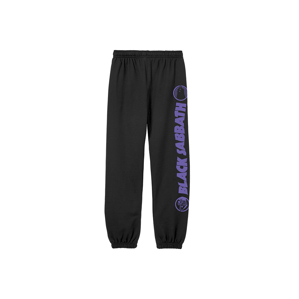 Black Sabbath - Purple Logo Black Joggers