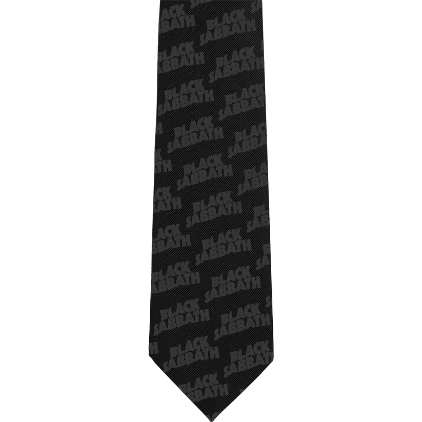 Black Sabbath - Black Tonal Logo Tie