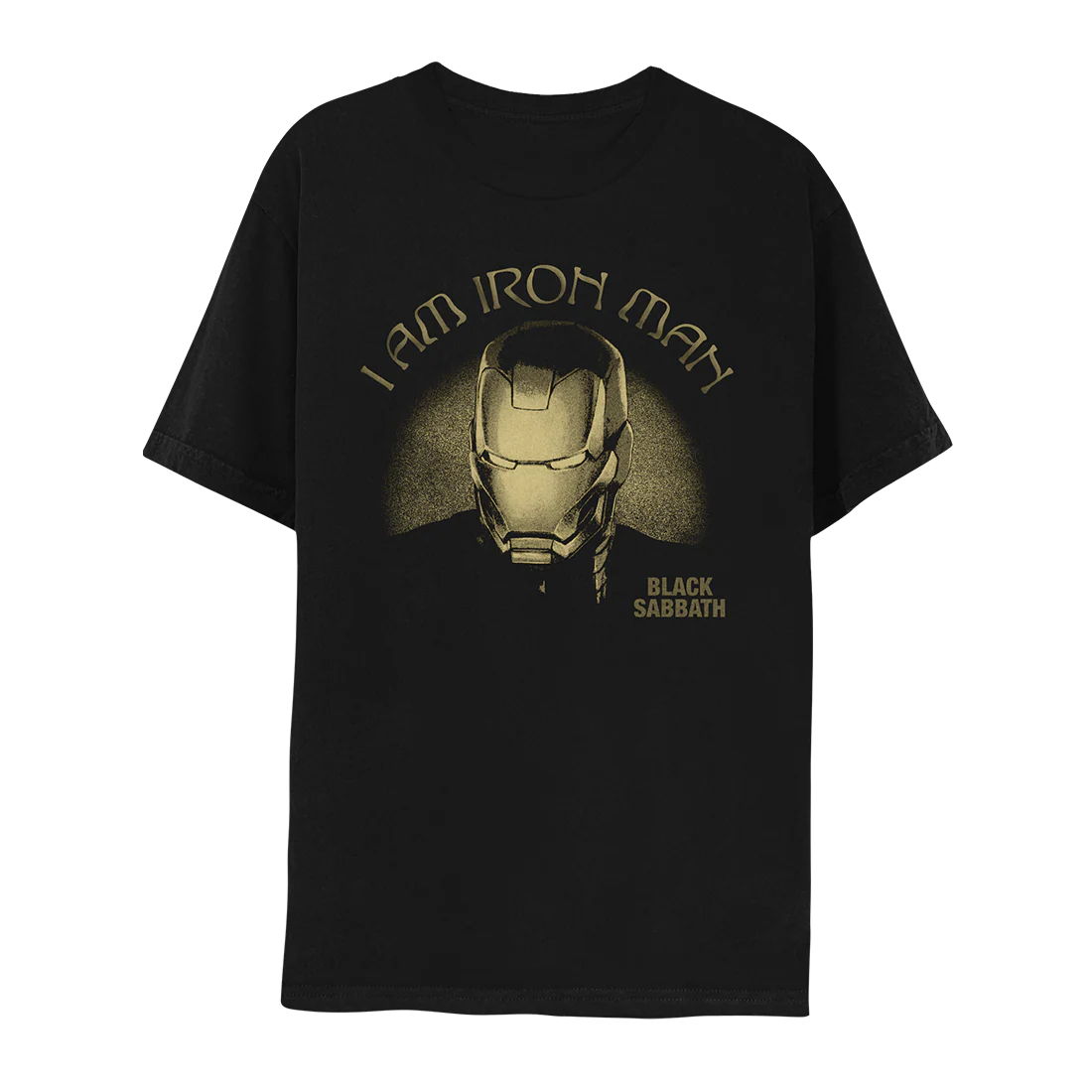 Black Sabbath - Marvel’s Iron Man by Black Sabbath, I Am Iron Man Black T-Shirt