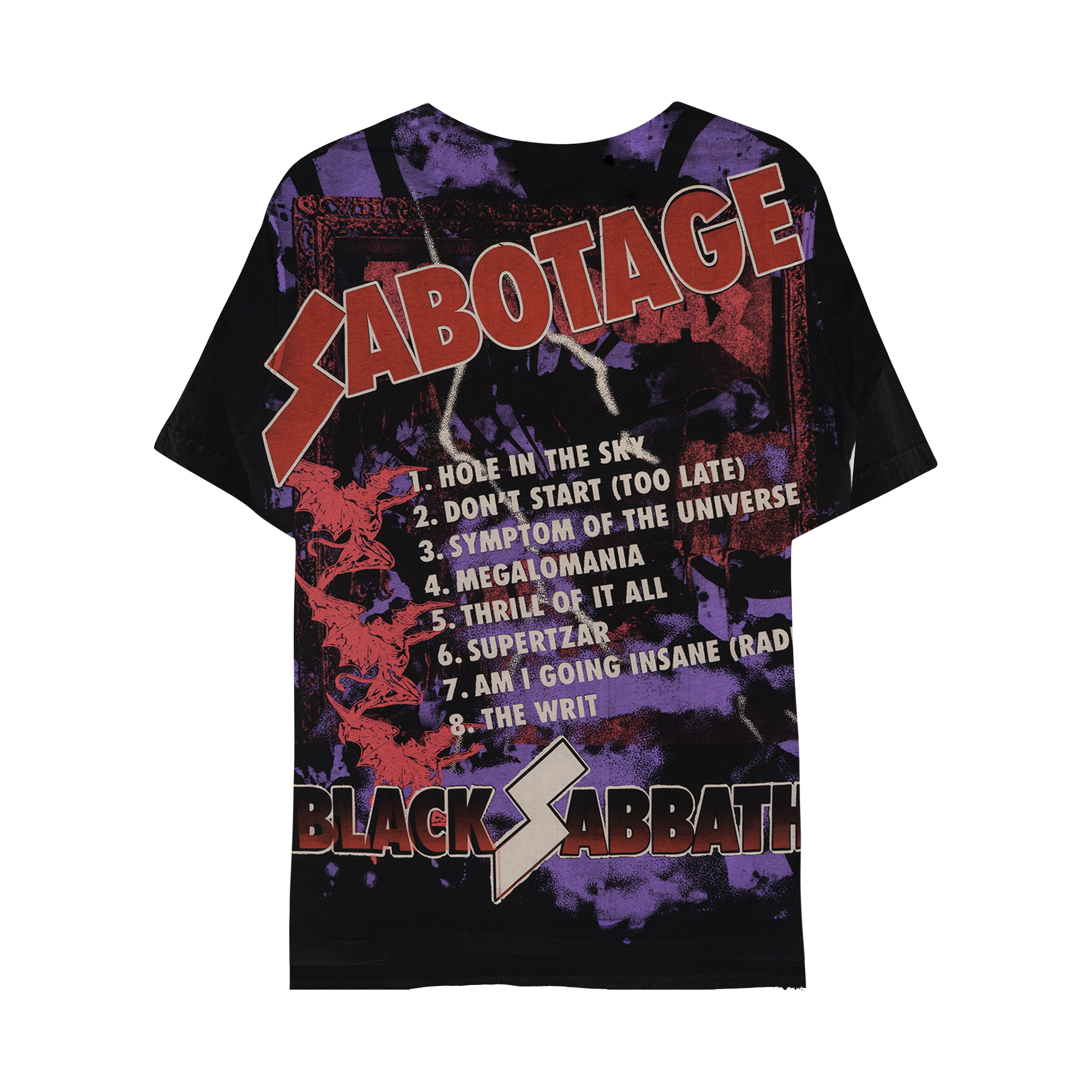 Black Sabbath - Sabotage Allover Print T-Shirt