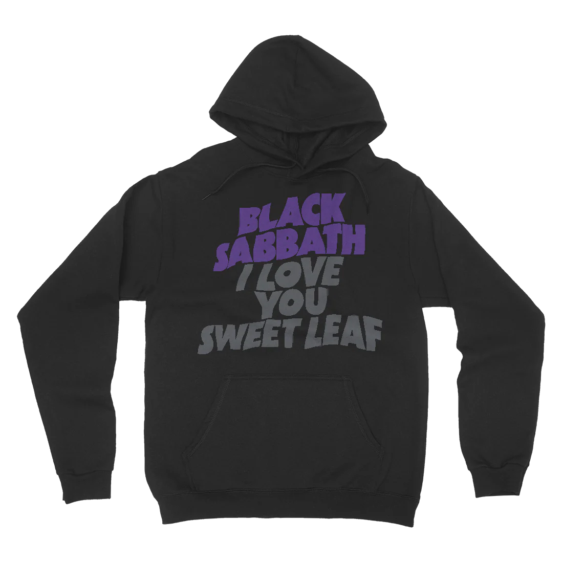 Black Sabbath - I Love You Sweet Leaf Black Hoodie
