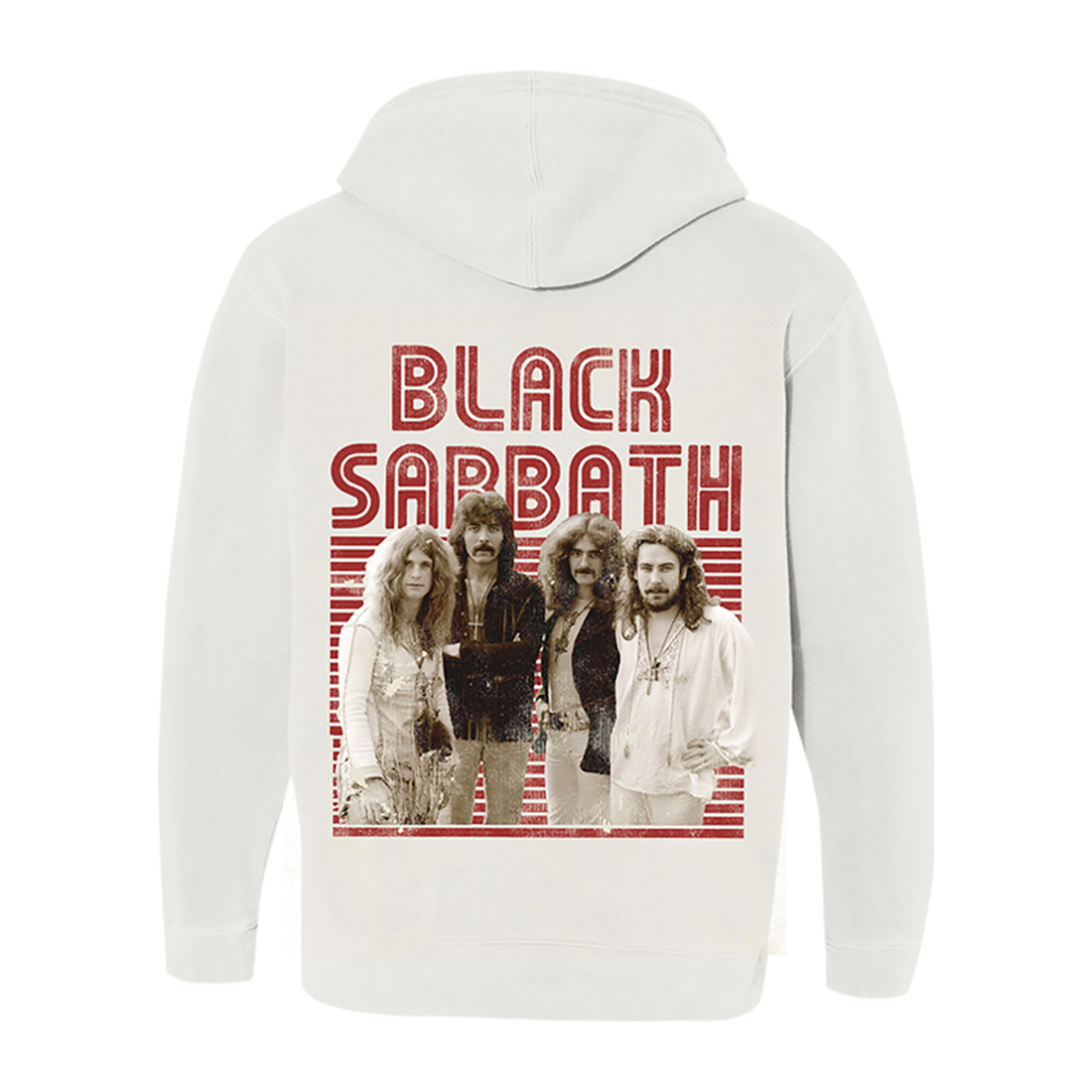 Black Sabbath Red Stripe Graphic Hoodie