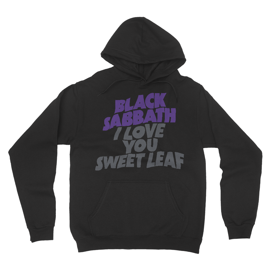 I Love You Sweet Leaf Black Hoodie